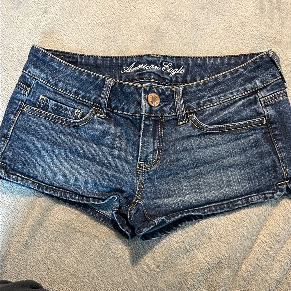 American Eagle Outfitters Dark Blue Jean Shorts sz 2